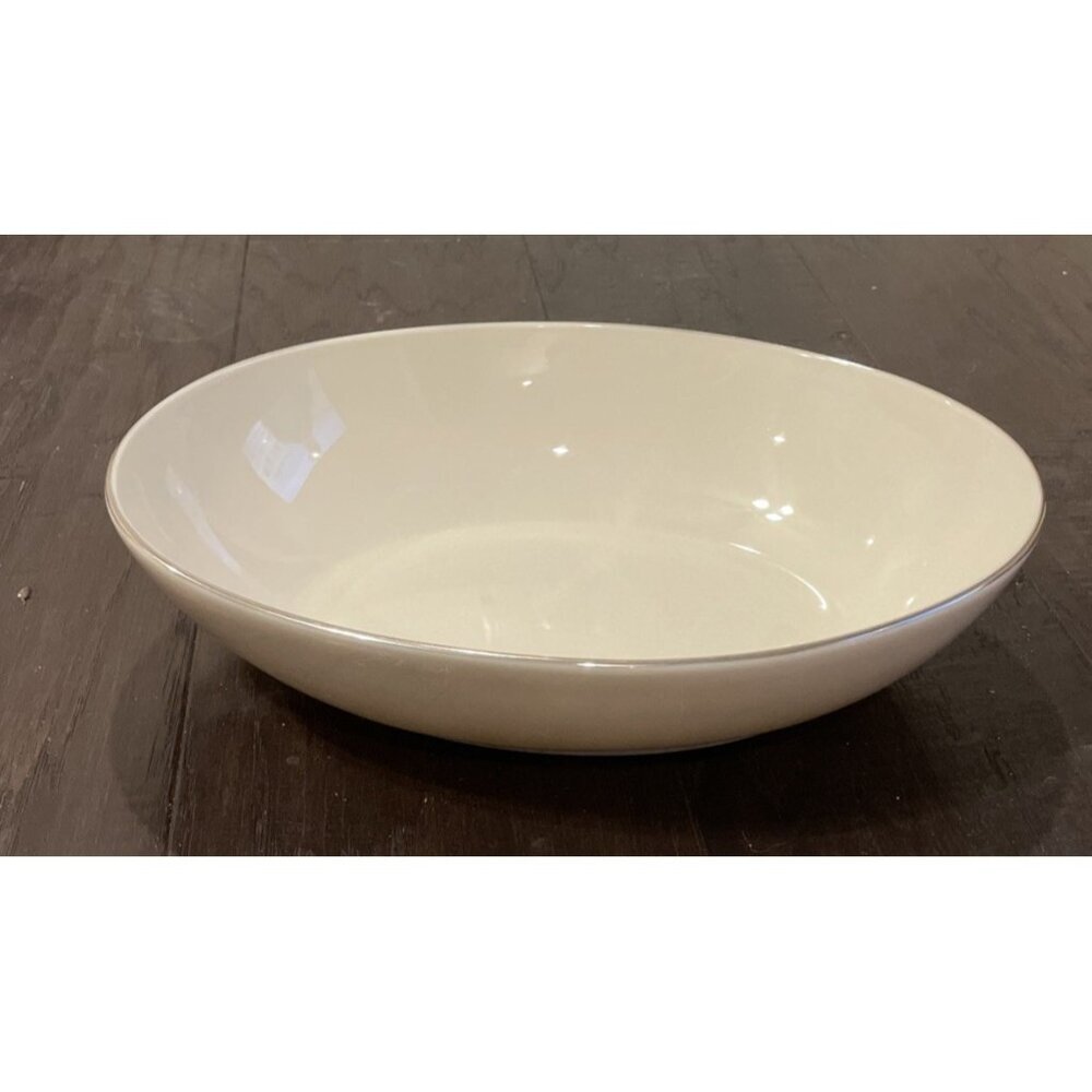 Lenox Olympia Platinum X 303P Oval Fruit Dessert Serving Bowl USA Vintage 9.5”
